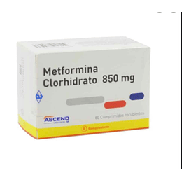 Metformina 850 mg 60 comprimidos
