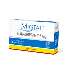 Migtal 2,5 mg 2 comprimidos 