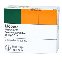 Mobex 15 mg / 1,5 ml 3 ampollas inyectables  