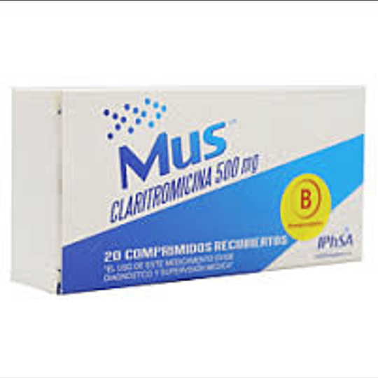 Mus 500 mg 20 comprimidos