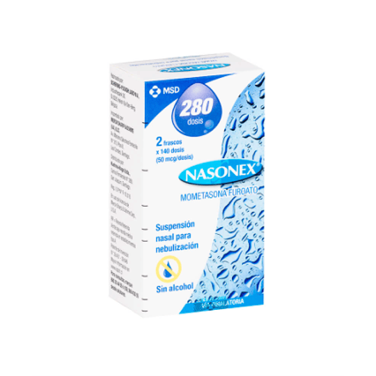 Nasonex Mometasona 50mcg Spray Nasal 280 dosis