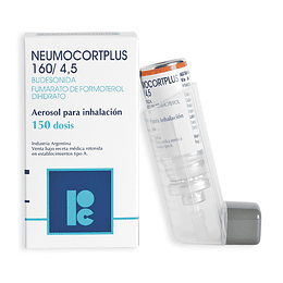 Neumocortplus Budesonida / Formoterol 160/4,5 Inhalación 150 Dosis