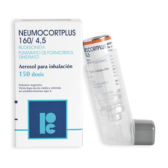Neumocortplus Budesonida / Formoterol 160/4,5 Inhalación 150 Dosis