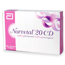 Norvetal 20 CD 28 comprimidos