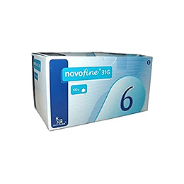 Novofine Agujas 31 g 6 mm 100 unidades