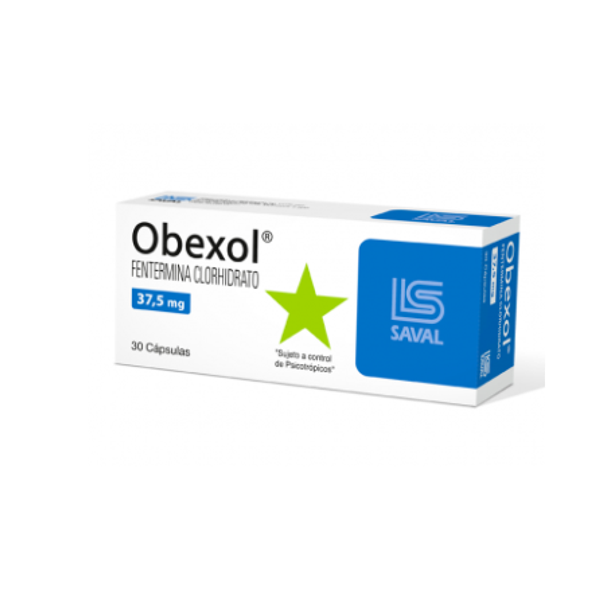 Obexol 37,5 mg 30 comprimidos