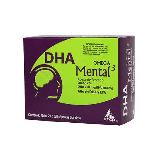 DHA Mental Omega 3, 30 cápsulas