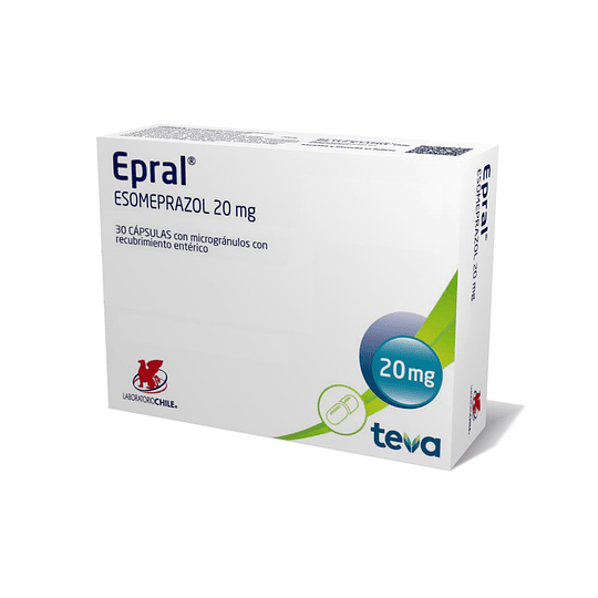 Epral 20 mg 30 cápsulas 