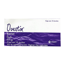 Ovestin 0,5 mg 15 Óvulos vaginales 