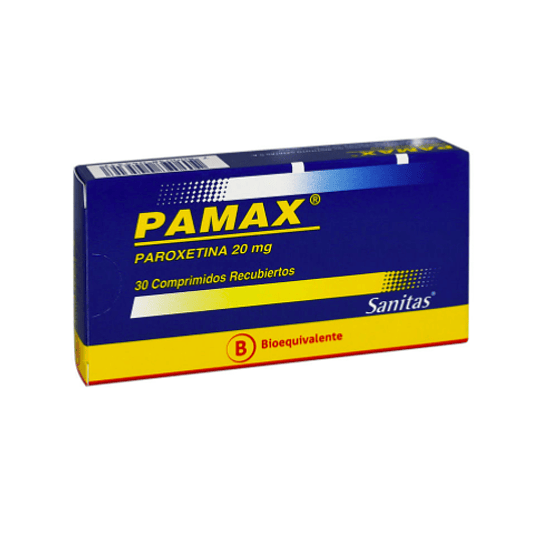 Pamax Paroxetina (Bioequivalente) 20mg 30 comprimidos