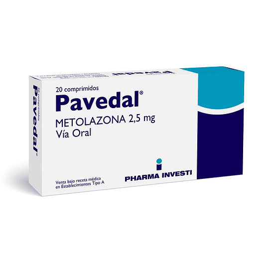 Pavedal 2,5 mg 20 comprimidos