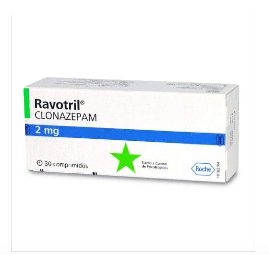 Ravotril 2 mg 30 comprimidos (Disponible solo para compra en local)