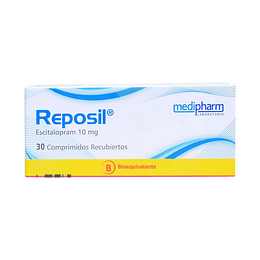 Reposil Escitalopram (Bioequivalente) 10mg 30 comprimidos Bioequivalente