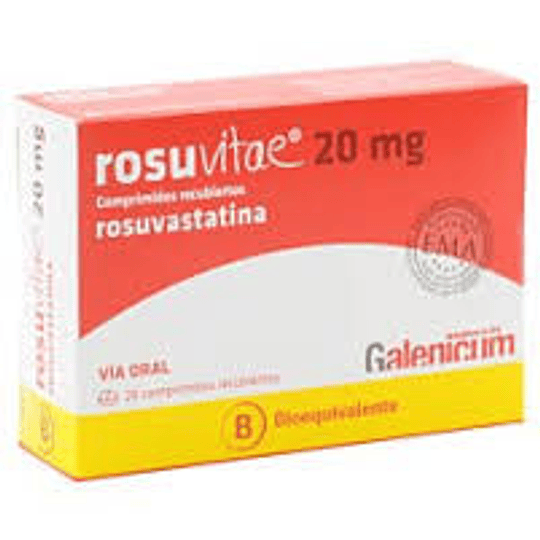 Rosuvitae 20 mg 28 comprimidos