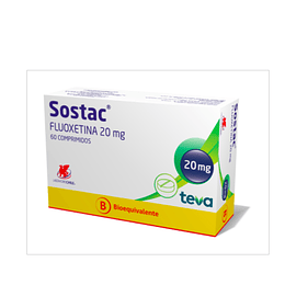 Sostac (Bioeq) Fluoxetina 20mg 60 Comprimidos