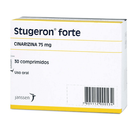 Stugeron Forte 75 mg 30 tabletas 