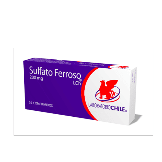 Sulfato Ferroso 200 mg 20 comprimidos