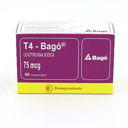 T4 75 mcg 50 comprimidos