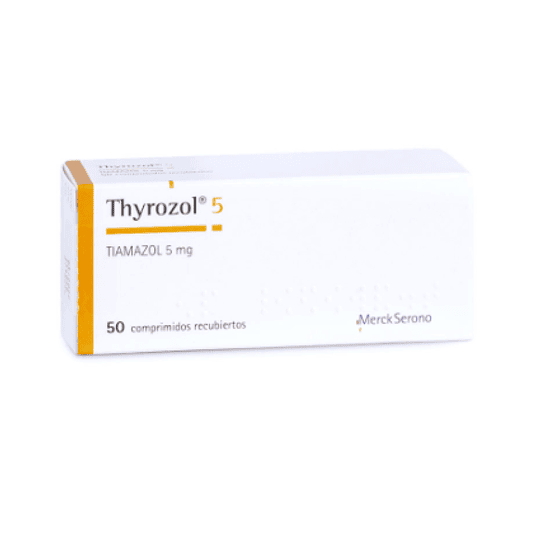 Thyrozol 5 mg 50 comprimidos