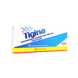 Tigina Ciprofloxacino 500 mg 20 comprimidos