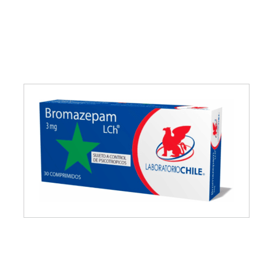 Bromazepam 3 mg 30 comprimidos (Disponible sólo para compra en Local)