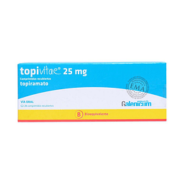 Topivitae 25 mg 28 comprimidos