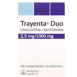 Trayenta Duo 2,5 mg / 1000 mg 60 comprimidos