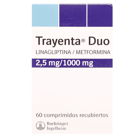 Trayenta Duo 2,5 mg / 1000 mg 60 comprimidos