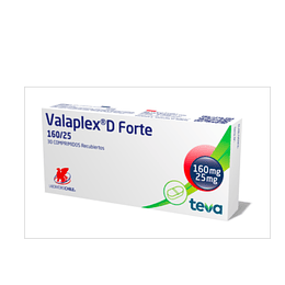 Valaplex D Forte 160 / 25 mg 30 comprimidos