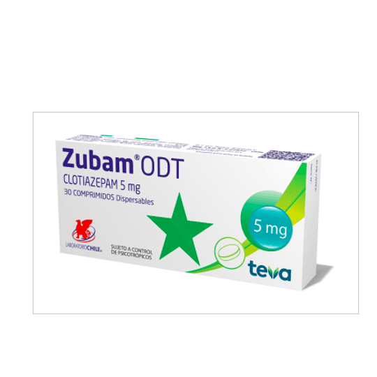 Zubam ODT 5 mg 30 comprimidos (Disponible sólo para compra en Local)