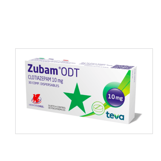 Zubam ODT 10 mg 30 comprimidos (Disponible sólo para compra en Local)