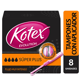 Kotex Evolution Tampones Super Plus 8 unidades