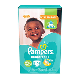 Pampers Pañal Confort Sec XXG 16 unidades