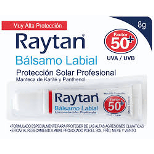 Raytan Bálsamo labial FPS 50, 8 gramos