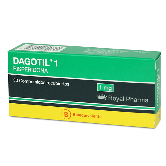 Dagotil (Bioequivalente) Risperidona 1mg 30 Comprimidos Recubiertos