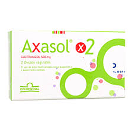 Axasol 500 mg 2 óvulos vaginales