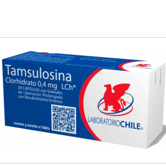 Tamsulosina 0,4 mg 30 cápsulas