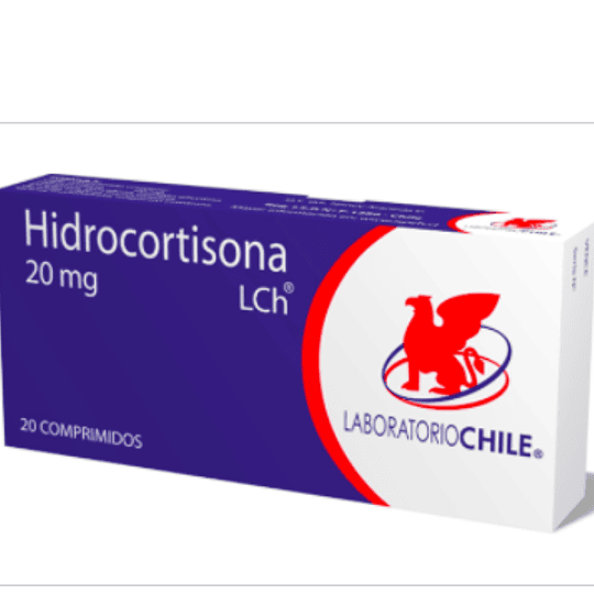 Hidrocortisona 20 mg 20 comprimidos 