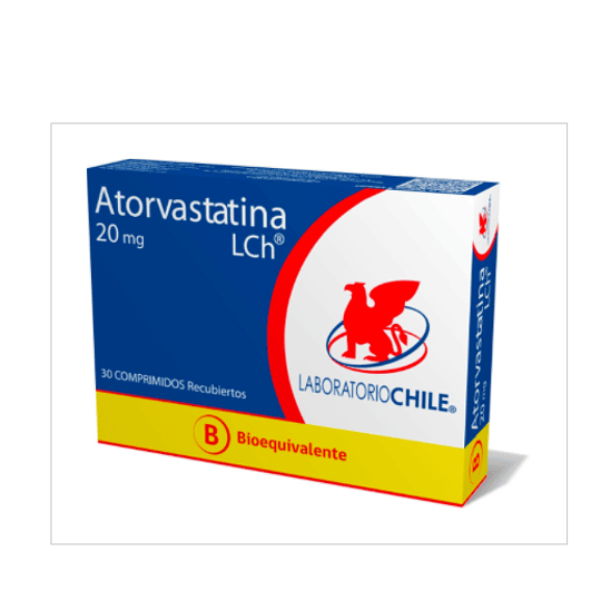 Atorvastatina 20 mg 30 comprimidos CHILE