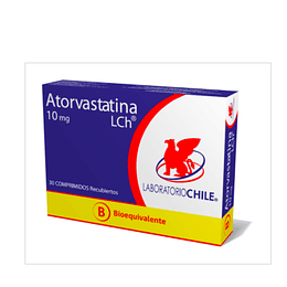 Atorvastatina 10 mg 30 comprimidos