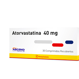Atorvastatina 40 mg 30 comprimidos