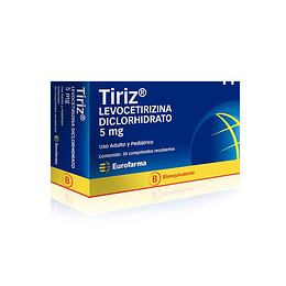 Tiriz (Bioequivalente) Levocetirizina 5mgcomprimidos