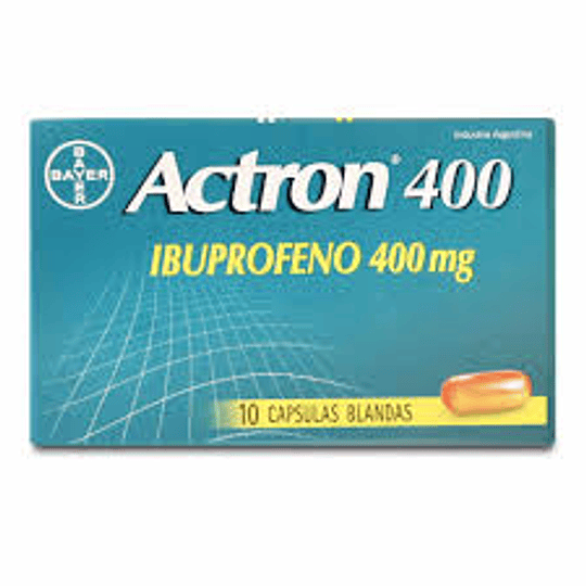 Actron 400 mg 10 cápsulas blandas