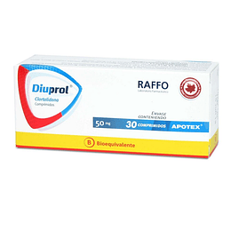 Diuprol 50 mg 30 comprimidos