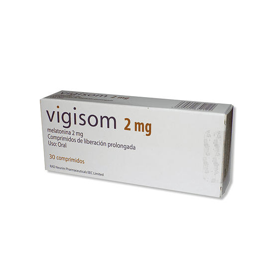 Vigisom Melatonina 2mg 30 Comprimidos Prolongados