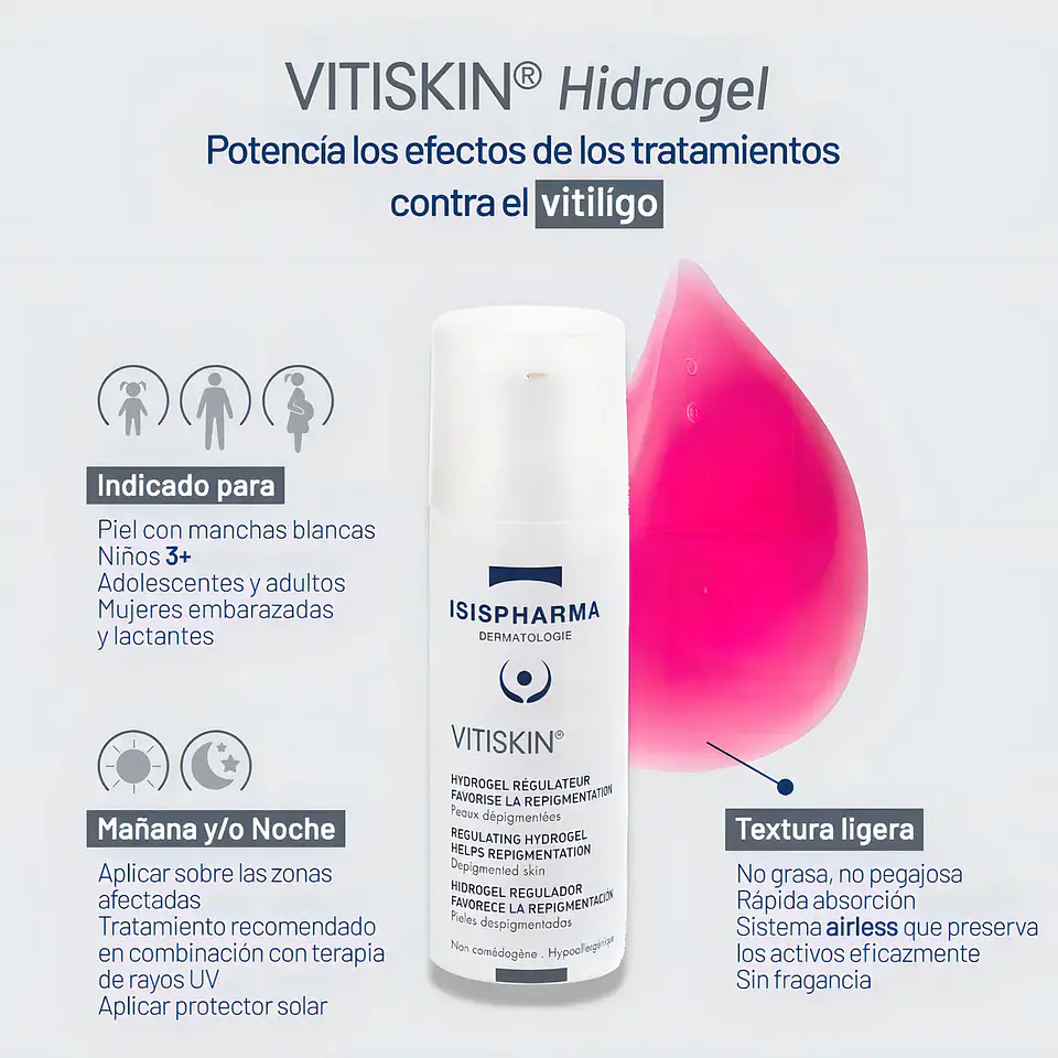 Isispharma Vitiskin Hidrogel Regulador 50 Ml Repigmentación 5