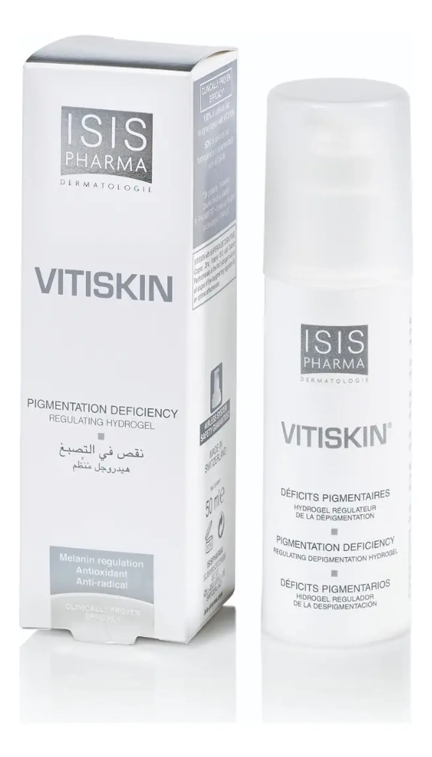 Isispharma Vitiskin Hidrogel Regulador 50 Ml Repigmentación 8