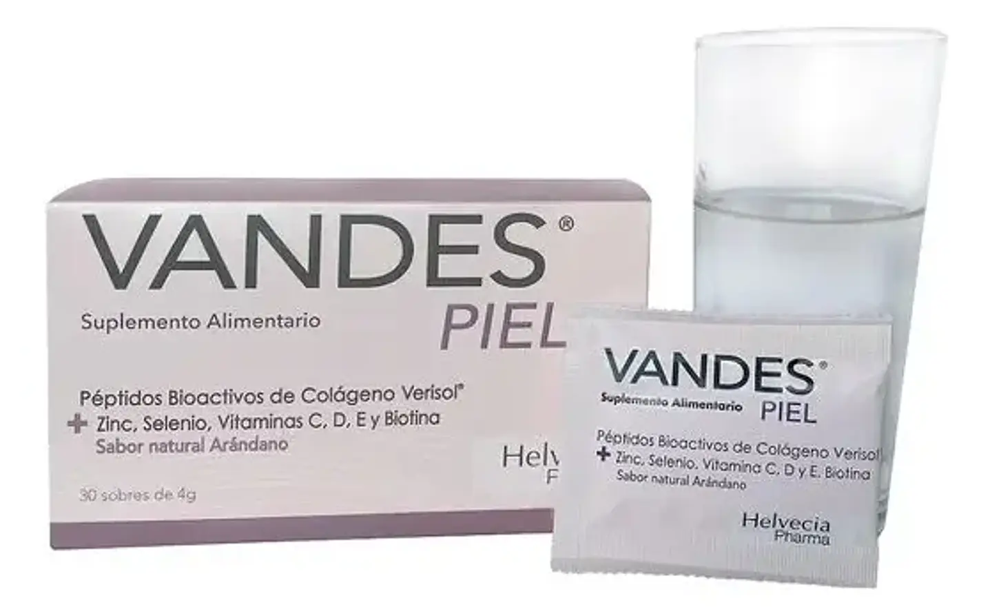 Vandes Piel 30 Sobres Sabor Arándano 2