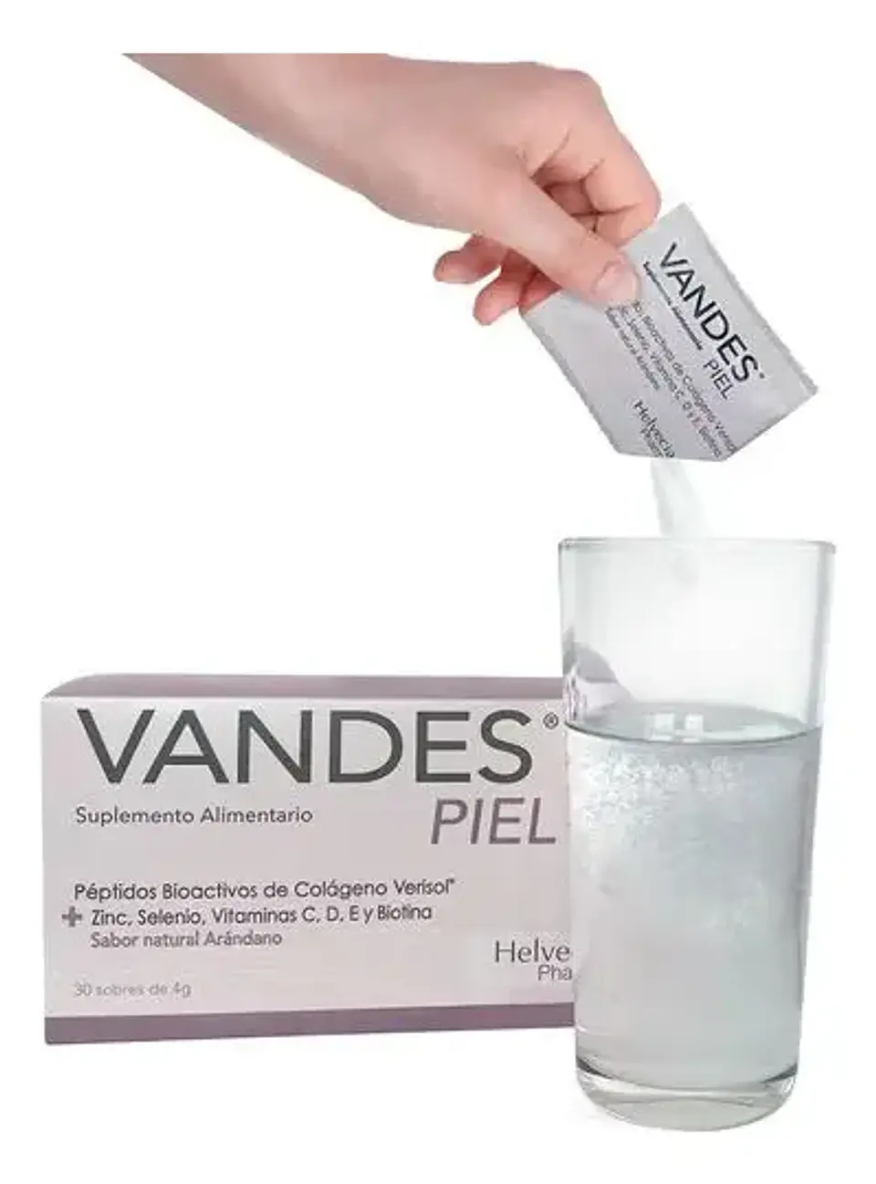 Vandes Piel 30 Sobres Sabor Arándano 3