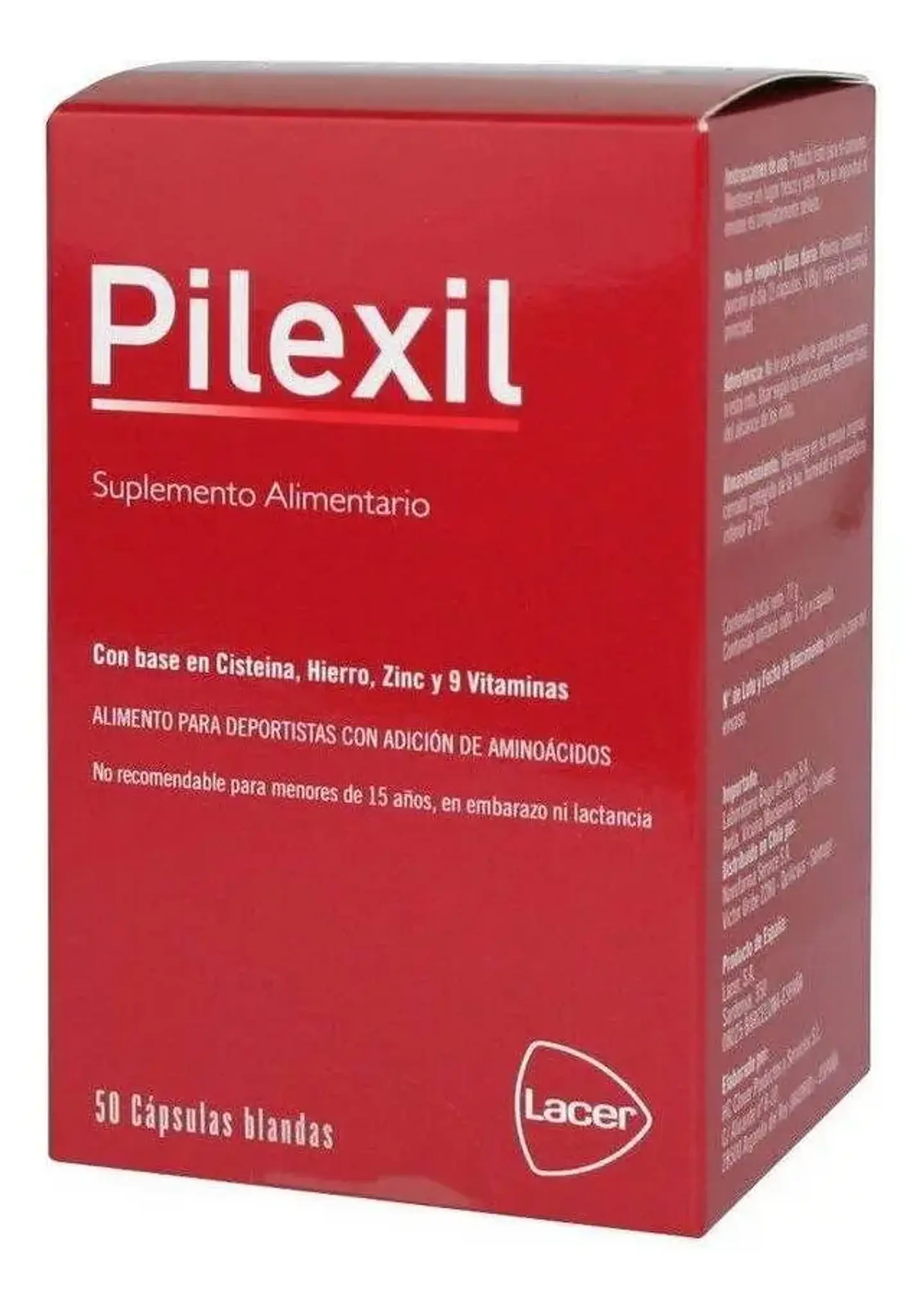Pilexil 50 Cápsulas Blandas Sabor 4.8 Calificación 4.8 de 5. 65 opiniones. (65) 1